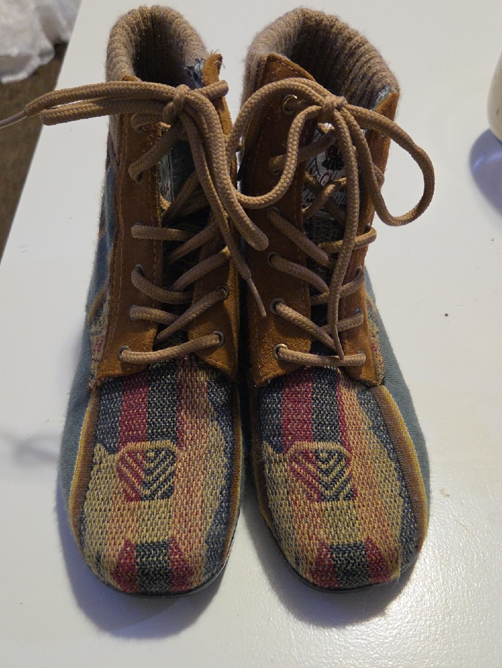 Women’s Patterned Ankle Booties in Multicolor – Unknown Brand